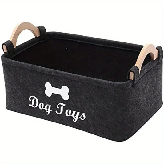 Felt pet toy box