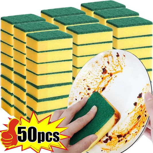 Highly absorbent double-sided sponge